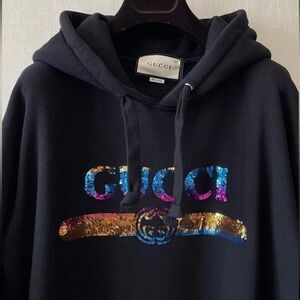 Gucci Logo Sequin Hoodie Exclusive